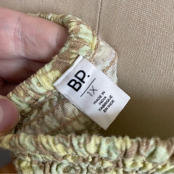 BP x Nordstrom Boho Floral Square Neck Crop Top- Size 1X- NWT - Picture 7 of 9